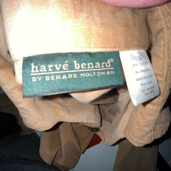 Harve’ Benard by Benard Holtz tan corduroy zip up jacket large - Picture 6 of 8